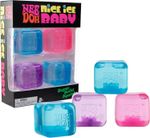 NeeDoh Nice Ice Baby 4 pack, Set of Four Nee Doh Mini Nice Cube Pink Blue Purple