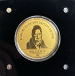 KING WILLIAM IV BRITISH MONARCHS 1/200oz .999 FINE GOLD PROOF COIN COA HOLDER