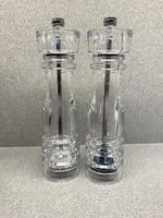 Cole & Mason London 200mm 11 Acrylic Salt and Pepper Mill Set Brand New - Un Box