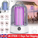 Electric Mosquito Killer Lamp Rechargeable Zapper Bug Fly Insect Trap UV Light