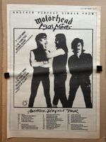 MOTORHEAD I GOT MINE POSTER SIZED original music press advert from 1983 with tou