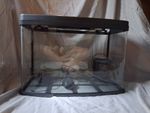 105L Fish Tank with Lighting and Filtration System Black