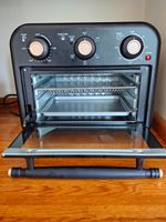 HOMCOM 800-342V70BK 1200W Air Fryer Toaster Oven Black 60 Min Timer