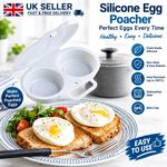 Microwave Egg Poacher,Poached Egg Cooker,Egg Maker Poached Egg Steamer Kitchek