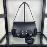 New Coach CT721 Leather Soft Tabby Shoulder Crossbody Black outlet Japan
