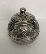 Antique Silver Salt Pot / Spice Jar