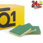 Q1 Double Sided Sanding Sponges Super Fine Green P600 P800 P1000 Box of 50