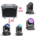 Flight Case For 2Pcs Beam Moving Head Stage Light Hard Case with wheels