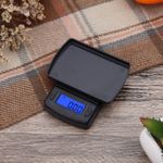 Mini Scale Digital Pocket Scale Small Jewelry Scale Food Scale LCD Display Black
