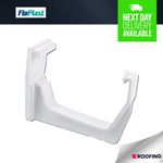 FloPlast 114mm Square Gutter Bracket Guttering | Drainage - White