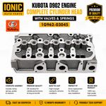 Kubota D902 Engine Complete Cylinder Head With Valves & Springs 1G962-03045