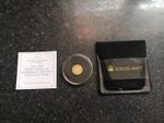 2014 Tristan da Cunha One Crown Gold Proof 1st Birthday Prince George 1 Gram 9ct