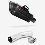 Lextek Slip-on Stainless Steel 210mm Exhaust for Lexmoto LXR 125 & 380