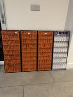 One Vintage Wall Hanging Blank Key Display Rack by Davenport Burgess Or one  M3 