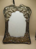 London 1987 Sterling Silver Art Nouveau Style Photo Frame By David Richards