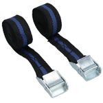 Cam Buckle Tie Down Straps Rope Strap Grip 1" x 2.5 Metres 2 Pack TE302