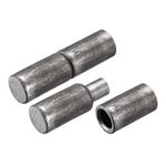 4 Pairs Weld on Barrel Hinges 73mm x 20mm Male to Female Iron Hinge Pin