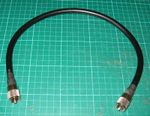 0.5 METER PATCH LEAD RG213U MIL COAX PL259 QUALITY PLUGS 50cm