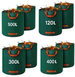 2 Packs Garden Waste Bags Refuse Large Heavy Duty Sack Grass Leaves Rubbish Bag