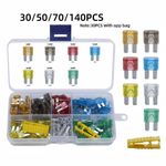 50-140pcs ATR Micro2 Blade Fuses Assorted Kit Car Truck 30A 25A 20A 15A 10A 5A