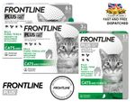 FRONTLINE PLUS CAT Flea Treatment For Cats Kills Fleas Tick Lice 1, 3, 6 Pipette