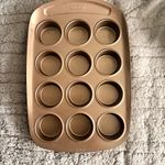 Pyrex 12 Cup Non-Stick Steel Muffin Pan Tray Grey Rectangle 28 x 19.5cm