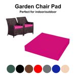 Waterproof Outdoor Garden Chair Cushions – 4cm Thick Foam Pad with Cover