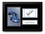 Sir Jackie Stewart Signed A4 Framed Photo Display Autograph Formula F1 + COA