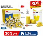 3M EAR Classic Foam Ear Plugs, Sleep Aid, SNR 31dB Factory Sealed 100% Hygienic