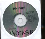 Microsoft Works 8 - PC CD Rom - Disc Only, No Case, No Paperwork