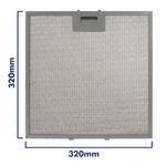 Cooker Hood Grease Filter Metal Mesh for ELICA Extractor Vent 320mm x 320mm