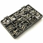 130 ASSORTED STAINLESS STEEL M6 COUNTERSUNK CSK SOCKET CAP ALLEN BOLT SCREWS KIT