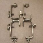 Set of 4 Doughty T20104 Hook Clamp with M10 Bolt & Wing Nut 50mm 40kg SWL