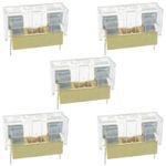 5 x Clear 5x20mm PCB Fuse Holder W/Cover