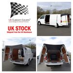Vw T5/T5.1 Transporter Kombi Rear Barn Door Tailored Awning Cover Black/Grey