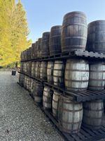 8 X Authentic Ex Bourbon Whisky Barrel Solid Oak 40 Gallon 90cm High By 63cm