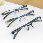 3 Pack Men's Women Business Half Rim Alloy Reading Glass Tip Reading Glasses