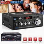 350W bluetooth Stereo Amplifier Amp HIFI Audio Radio 2CH USB AUX FM Car Home UK