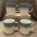 Mikasa Green Textured Ceramic Mug 410ml,  Microwave Dishwasher Safe Pack of 4
