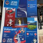 World Cup 2018 England v Tunisia Volgograd Package Postcard And Fan Guides