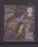 GB SG S98 USED STAMP Scotland  65p Tartan Regional Definitive Stamp