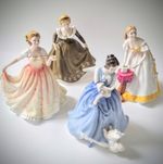 Royal Doulton bone china vintage figurines HN2348 HN3095 HN3118 HN3644