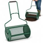 NEW! Heavy Duty 72L Garden Lawn Compost Spreader Fertiliser Manure Roller