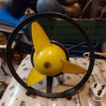 Vintage 1960s Ultra Rare GEC Black & Yellow Table Desk SPRITE Fan Untested 