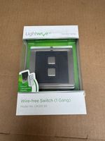 Lightwave RF Connect Series LW201 SS Stainless Steel - 1 Gang Wire free Switch