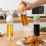 100ML Plastic Down-Spray Oil Bottle Transparent Press Oil Sprayer Oil Dispenser