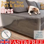 8PCS Large Cat Scratch Guard Shield Furniture Sofa Walls Pet Couch Protector E