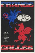 France v Wales 1977 Rugby Union Five Nations programme Parc Des Princes