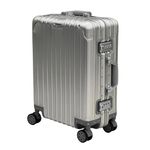 REAL Full Metal Aluminium 20 inch Cabin Carry on Luggage Suitcase - 55x40x23cm
