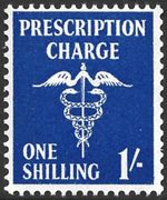 GB, 1s Blue, Prescription Charge, MNH Revenue Stamp #F14279